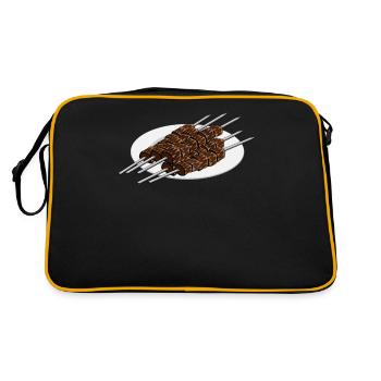 Esthétique Shashlik : servi et élégant - Sac Retro - noir/or - Dos