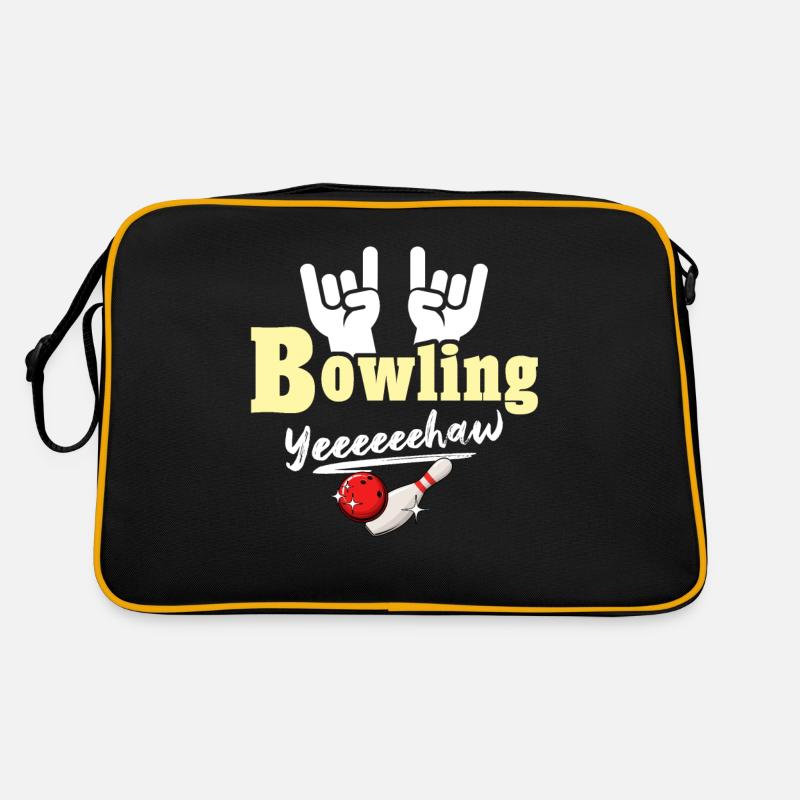 Bowling Bowlingkugel Bowler Retro Tasche