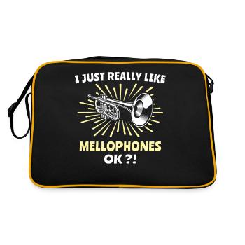 Musicien mellophone - Sac Retro - noir/or - Dos