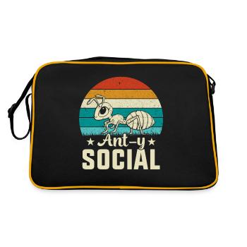 Ant-y social - Retro Bag - black/gold - Back