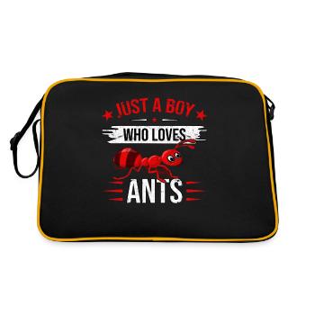 Juste un garçon qui aime les fourmis - Sac Retro - noir/or - Dos