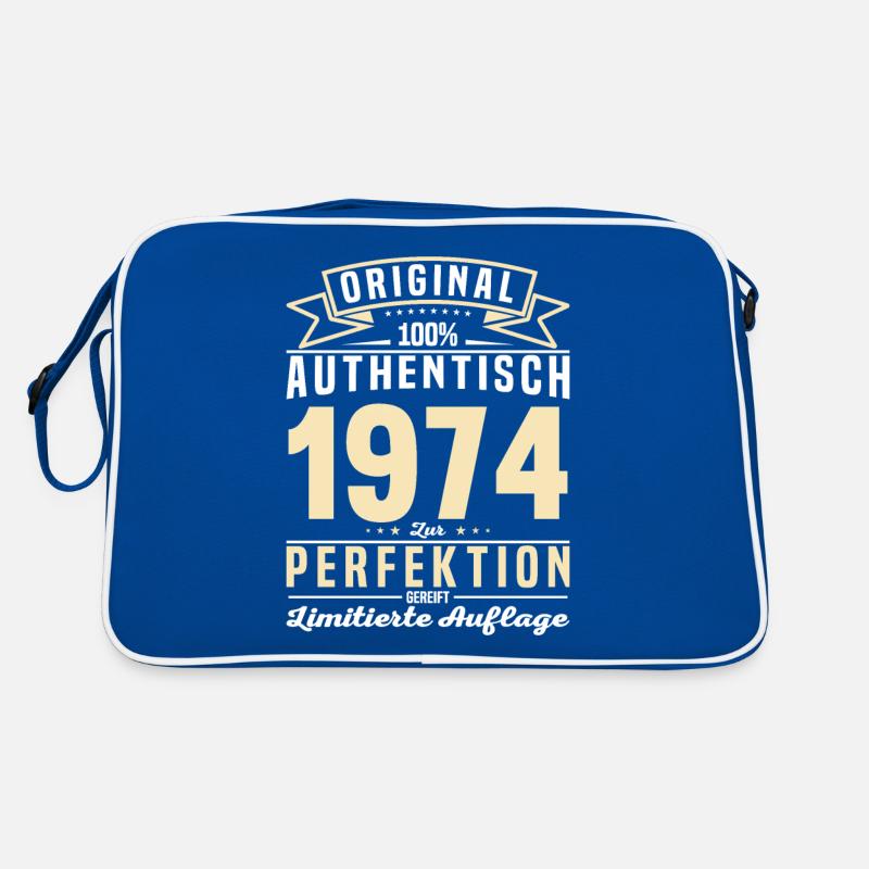 Authentisches 1974 Geburtstagsgeschenk Retro Tasche