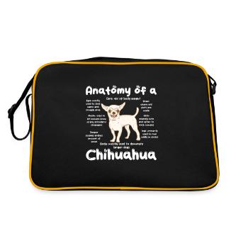 Chihuahua chien chien école chien propriétaire cadeau - Sac Retro - noir/or - Dos