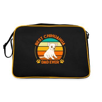 Chihuahua chien chien école chien propriétaire cadeau - Sac Retro - noir/or - Dos