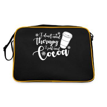 Chocolat chaud au cacao et au cacao - Sac Retro - noir/or - Dos