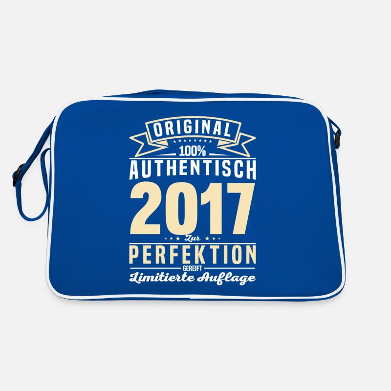 Authentisches Vintage Geburtstagsgeschenk 2017 Retro Tasche