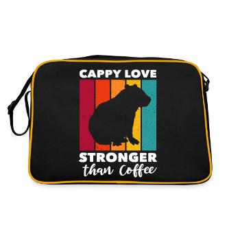Capybara Capy - Retro Bag - black/gold - Back