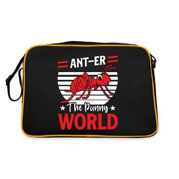 Ant-er the funny world - Retro Bag - black/gold - Back