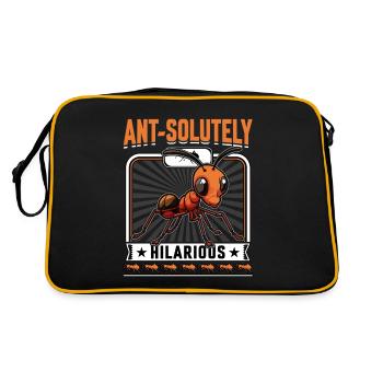 Ant-solutely hilarious - Retro Bag - black/gold - Back