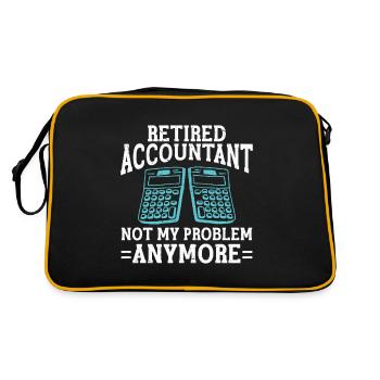 Comptable des régimes de retraite CPA Comptable comptable - Sac Retro - noir/or - Dos