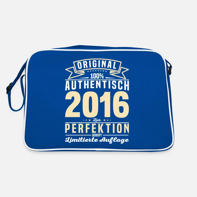 Einzigartiges Geburtstagsgeschenk 2016 Retro Tasche