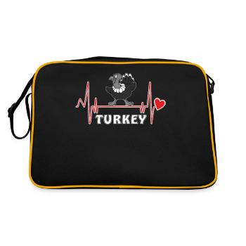 HERZSCHLAG TURKEY - Retro Tasche - Schwarz/Gold - Hinten