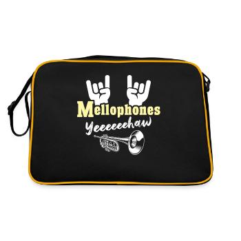 Mellophone Joueur de mellophone Mellophonium - Sac Retro - noir/or - Dos