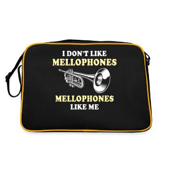 Mellophone Joueur de mellophone Mellophonium - Sac Retro - noir/or - Dos