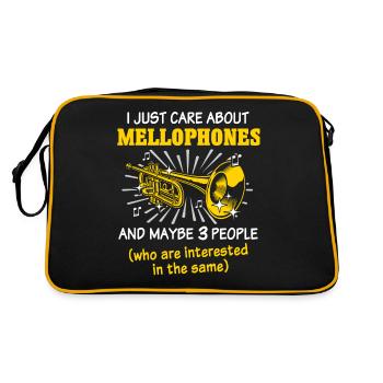 Mellophone Joueur de mellophone Mellophonium - Sac Retro - noir/or - Dos
