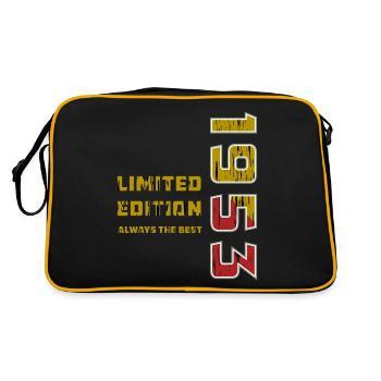 ANNÉE 1953 - Sac Retro - noir/or - Dos