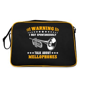 Mellophone Joueur de mellophone Mellophonium - Sac Retro - noir/or - Dos