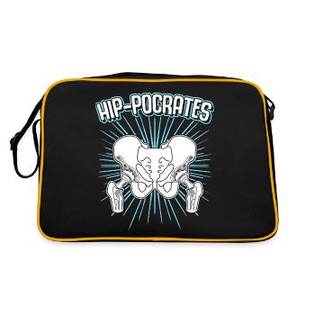Hip Surgery Joke Hip Implant - Retro Bag - black/gold - Back