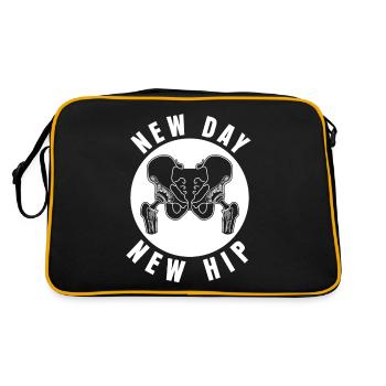 Double Hip Implant hip surgery - Retro Bag - black/gold - Back