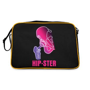 Hip Implant Funny Hip Surgery - Retro Bag - black/gold - Back