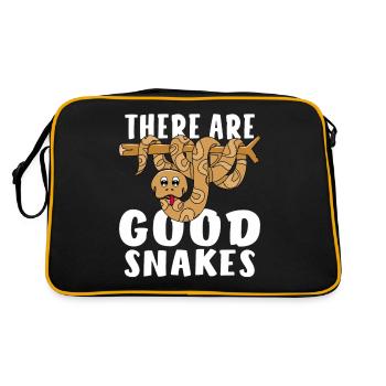 THERE ARE GOOD SNAKES - Retro Bag - black/gold - Back