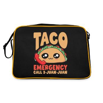Taco Emergency Call 9 Juan Juan - Retro Bag - black/gold - Back