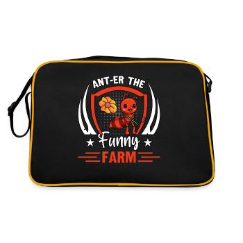 Ant-er the funny farm - Retro Bag - black/gold - Back