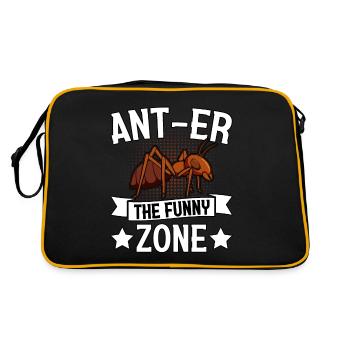 Ant-er the funny zone - Retro Bag - black/gold - Back