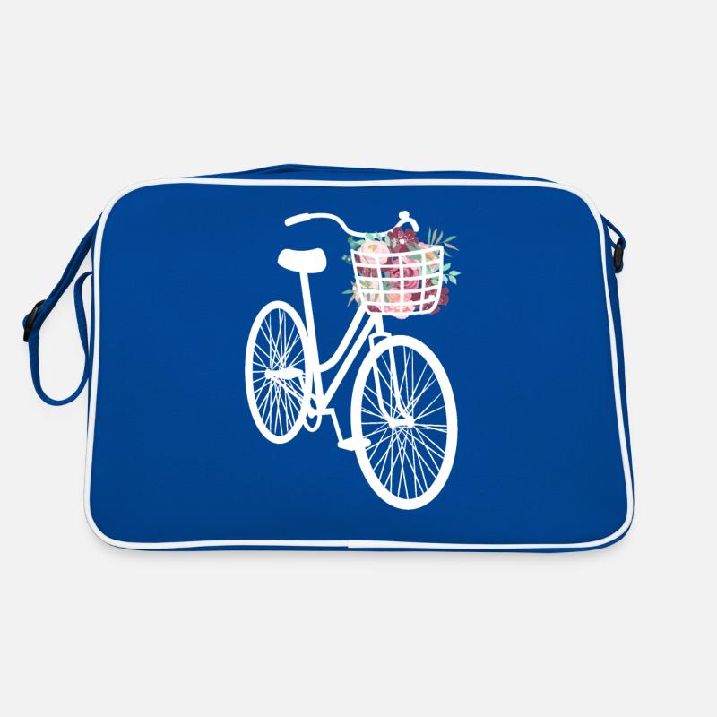 Vélo orné de fleurs Sac Retro