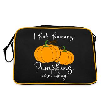 Pumpkins Pumpkin - Retro Tasche - Schwarz/Gold - Hinten