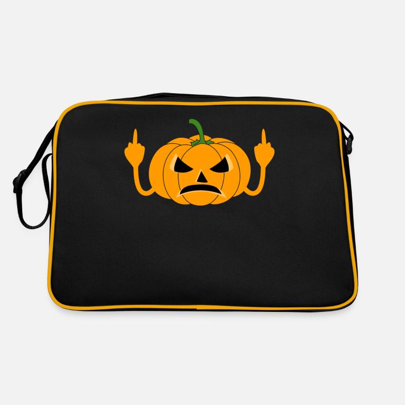 Pumpkin Pumpkins Grumpy Retro Tasche