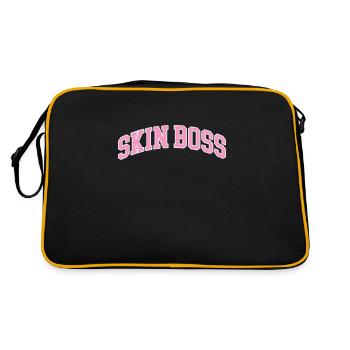 Beautician Cosmetic Makeup Gift - Retro Bag - black/gold - Back