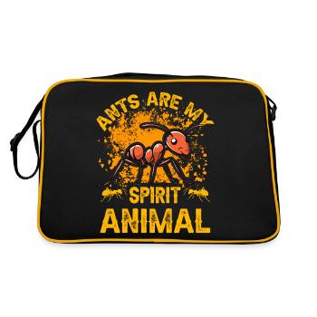 Les fourmis sont mon animal spirituel - Sac Retro - noir/or - Dos