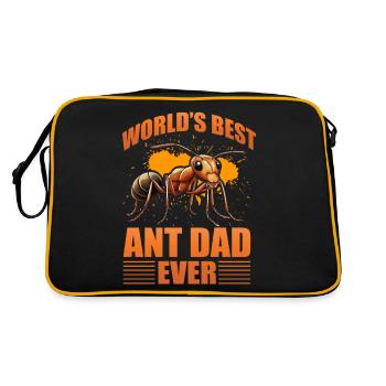 Le meilleur papa fourmi du monde - Sac Retro - noir/or - Dos