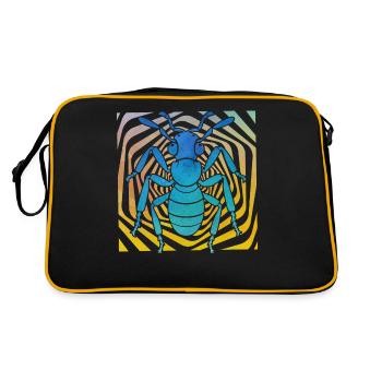 fourmi - Sac Retro - noir/or - Dos