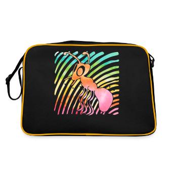 fourmi - Sac Retro - noir/or - Dos