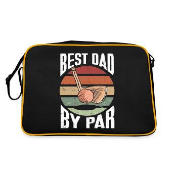 Cadeau de golf pour golfeur - Sac Retro - noir/or - Dos