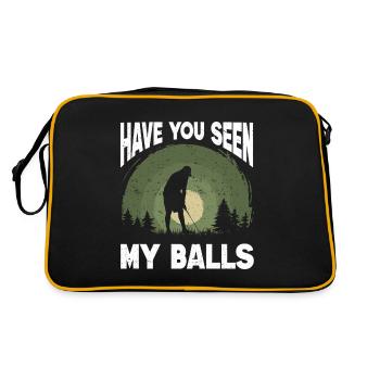 Cadeau de golf pour golfeur - Sac Retro - noir/or - Dos