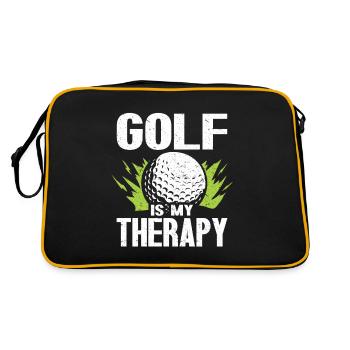 Cadeau de golf pour golfeur - Sac Retro - noir/or - Dos