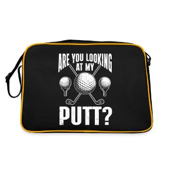 Cadeau de golf pour golfeur - Sac Retro - noir/or - Dos
