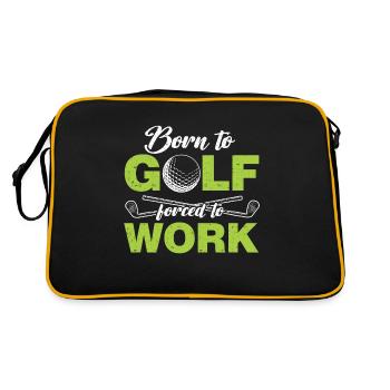 Cadeau de golf pour golfeur - Sac Retro - noir/or - Dos