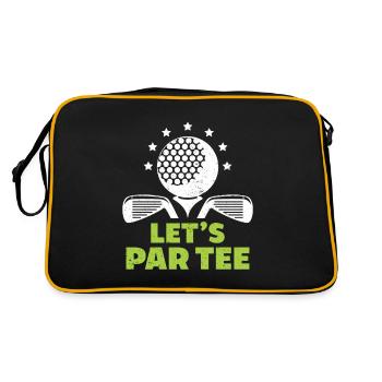 Cadeau de golf pour golfeur - Sac Retro - noir/or - Dos