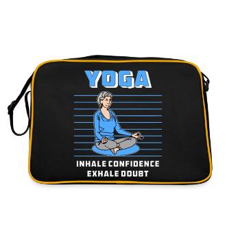 YOGA INHALE CONFIDENCE EXHALE DOUBT - Retro Tasche - Schwarz/Gold - Hinten