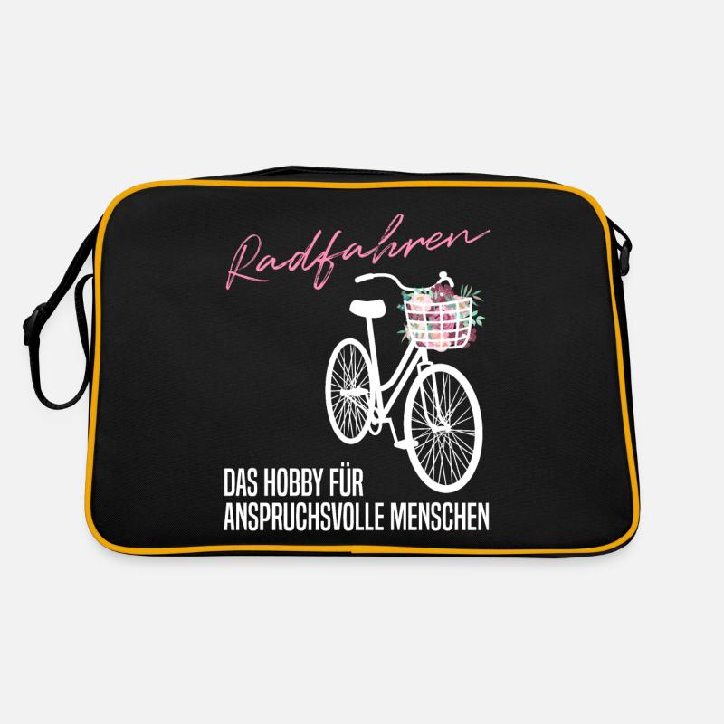 Radfahren - Anspruchsvoll & Edel - Blumen Geschenk Retro Tasche