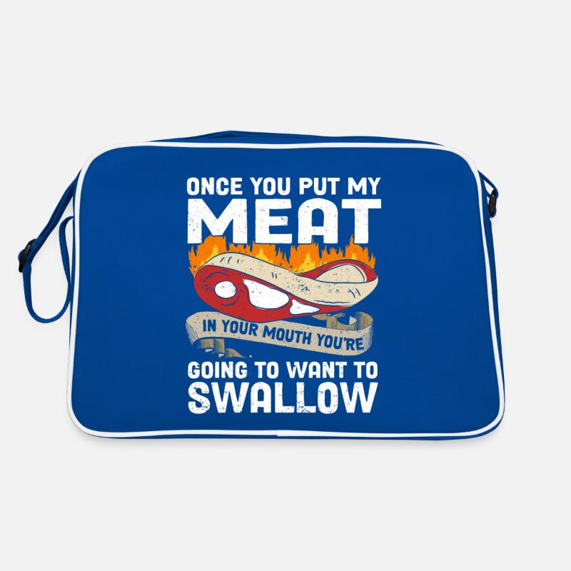Grillgeschenk Grillen BBQ Retro Tasche