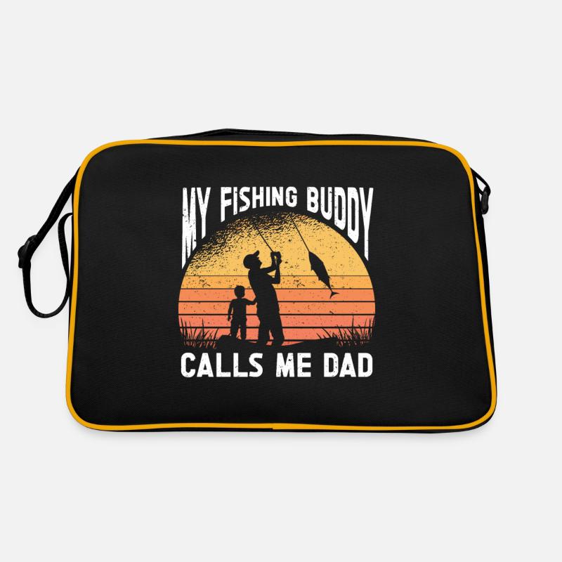 Mon copain de pêche m’appelle Papa pêcheur Sac Retro