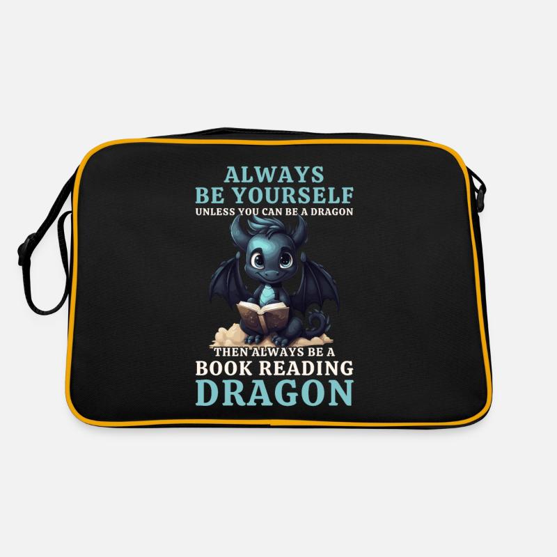 Always Be Yourself: Reading Black Dragon Books Retro Bag