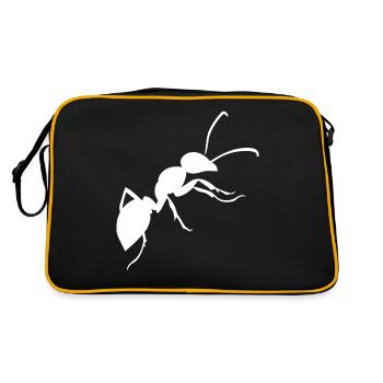 fourmi - Sac Retro - noir/or - Dos