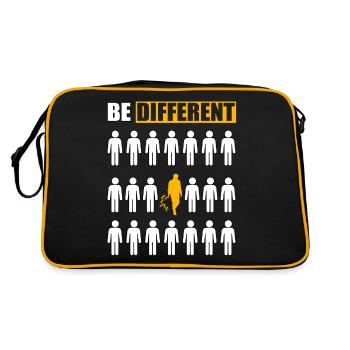 Be Different Ant - Retro Bag - black/gold - Back