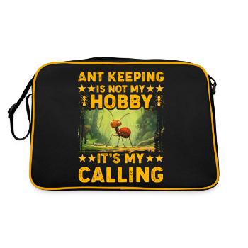 Garder des fourmis, ce n'est pas mon passe-temps, c'est ma vocation - Sac Retro - noir/or - Dos